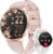 Damen Smartwatch mit Telefonfunktion, 1,32 Zoll AMOLED Display Smartwatch, Fitnessuhr mit Herzfrequenzmesser, SpO2, Schlafmonitor, Schrittzähler, 110+ Sportmodi, Sportuhr für iOS