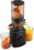 TUUMIIST Slow Juicer mit 120 mm extra großem Einfüllschacht, Entsafter für Gemüse und Obst, Testsieger, anwendbar für ganzes Obst und Gemüse, leicht zu reinigen, hohe Saftausbeute, schwarz glänzend