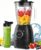 Mixer, Smoothie Maker, Standmixer, 1500 Watt High Speed ​​Mixer Smoothie Maker mit 1,5 L Glasbehälter, 600 ml Flaschen, BPA-freies Tritan, einstellbare Geschwindigkeit für Smoothies, Mixen