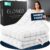 ELONEO Sherpa Fleece Gewichtsdecke 200×200 cm mit 7 kg, Oeko-Tex Zertifiziert, Weighted Blanket, Entspannungsdecke & Anti-Stress Therapiedecke, schwere Decke zum Schlafen, weiß