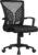 Yaheetech Bürostuhl, ergonomischer Schreibtischstuhl mit Wippfunktion, Drehstuhl mit gepolstertem Sitzkissen, Chefsessel, höhenverstellbar, für Arbeitszimmer/Büro, Schwarz