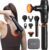 NAPRE 3-in-1-Mini-Massagepistole mit Wärmefunktion und rotem Licht, mit abnehmbarer Verlängerung, Muskel-Percussion-Massagegerät für Rücken, Nacken, Körper, besonders leise und klein