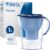 BRITA Wasserfilterkanne Marella Blue (2,4 L) inklusive 1 x Maxtra Pro Pure Performance Kartusche – kühlschrankgeeignete Filterkanne mit BRITA Memo, Klappdeckel, filtert Verunreinigungen