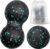 Faszienball und Duoball, 2-teiliges Massageball-Set, kleiner Faszienball-Hals für Wirbelsäule, Fuß, Nacken und Rücken (blau)