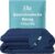 Ella Bettbezug 150 x 200 cm für Gewichtsdecke – aus 100 % Baumwolle – geeignet für 7 kg und 9 kg Gewichtsdecken – Marineblau