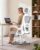 Ergonomischer Bürostuhl, Schreibtischstuhl mit Lordosenstütze und Netzrückenlehne, höhenverstellbarer Drehstuhl mit Kopfstütze und leisen Rollen, Computerstuhl für Home-Office-Gaming – Grau