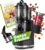 Nutrilovers Slow Juicer Nutri-Press Max Ganzfrucht-Entsafter mit XXL-150-mm-Öffnung, BPA-frei, inklusive Saftflasche, Slow-Juice-Rezeptbuch