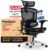FLEXISPOT ErgoX Pro Ergonomischer Bürostuhl mit ausziehbarer Fußstütze, 12-stufige Höhenverstellung, 7D-Armlehnen, 5D-Lendenwirbelstütze, 4D-Kopfstütze, 250 kg Tragkraft, Netzsitz, Schwarz