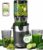 Entsafter Gemüse und Obst Testsieger, Slow Juicer, 130 mm | Hochwertiges BPA-freies Tritan, großer 1,5L Einfüllbehälter, hohe Saftausbeute und mühelose Reinigung