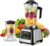 6000 W Multifunktions-Standmixer, 2 in 1, 2,5 l Mixer, Smoothie-Maker, 9-Gang-Mixer mit 2 Schüsseln und Edelstahlklingen, für Eisdessert, Milchshake und Smoothie (2-in-1)