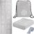 Faltbare Yogamatte für Frauen, rutschfeste Trainingsmatte für das Fitnessstudio zu Hause, Reise-Yoga-Set mit Stretchgurt für Yoga, Pilates und Fitness, 173 x 61 cm x 5 mm dick