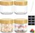 4 Stück Overnight-Oats-Gläser mit Schraubdeckel, 300 ml wiederverwendbare Einmachgläser für die Zubereitung von Mahlzeiten für Müsli, Joghurt, Marmelade, Salatdressing, BPA-freie Einmachgläser für die Küche