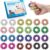 Akupressurring, 24-teiliges Fingermassagering-Set zum Stressabbau, Entspannung und Förderung der Durchblutung, 27 mm, Massagefinger, Zappelring für Erwachsene und Kinder (Farbe)