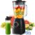 Mixer, Smoothie Maker, Standmixer, 1500 Watt High Speed ​​Mixer Smoothie Maker mit 1,5 L Glasbehälter, 600 ml Flaschen, BPA-freies Tritan, einstellbare Geschwindigkeit für Smoothies, Mixen