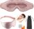 Schlafmaske Damen, 3D-Schlafmaske, bequeme Augenmaske, Rosa, kein Druck auf die Augen, wiegt nur 35 g, atmungsaktive Kinder, weiche Augenklappe, Damen-Schlaf-Augenmaske