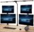 EYOCEAN Schreibtischlampe, 4 Lichtquellen, Teleskopstange mit verstellbarer Höhe, 24 W 100 cm Tageslichtlampe Schreibtisch mit Fernbedienung, dimmbare Monitorlampe, Schwanenhals-Büro-Tischlampe