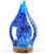Porseme Aroma-Diffusor 150 ml, mundgeblasener 3D-Glas-Luftbefeuchter, Ultraschall-Aromatherapie-Öl-Diffusor mit 7 farbigen LED-Lichtern, Diffusor für ätherische Öle mit Timer, BPA-frei für Zuhause (Silber)