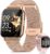 2026 Damen Smartwatch 1,85 Zoll AMOLED Fitness Tracker mit Telefonfunktion Menstruationszyklus Herzfrequenz Schlafmonitor SpO2 113+ Sportmodi Sportuhr 5ATM Schrittzähler Kalorien iOS Android Roségold
