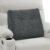 Ergonomisches Rückenkissen für Sofa und Bett, weiches Keilkissen mit Memory-Schaum, bequemes Lesekissen & Lordosenstützkissen für Erwachsene, Rückenlehnenkissen, grau