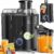 KESSER® Entsafter für Obst und Gemüse aus Edelstahl 1100W große 85 mm Einfüllöffnung inkl. Entsafter, Reinigungsbürste und Saftbehälter, 3 Geschwindigkeitsstufen