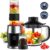 Mixer, 700W Smoothie Maker, Standmixer & Mixer Smoothie Maker, Multifunktions-Smoothiemaker/Fleischzerkleinerer/Ice Crusher/Kaffeemühle mit 570ml Sport-Flasche BPA frei Tritan