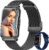 Smartwatch Damen 1,47 Zoll Uhr mit IP68 Wasserdicht Fitness Tracker Sportuhr mit zwei Wochen Standby SpO2 124 Trainingsmodi Herzfrequenzmesser Schlafmonitor Musiksteuerung Android iOS