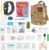 Mineup Erste-Hilfe-Tasche, 192-teiliges taktisches Erste-Hilfe-Trauma-Set, medizinische taktische Tasche, Erste-Hilfe-Set Militär, medizinische Tasche für Zuhause, Auto, Schule, Camping, Outdoor, Motorrad