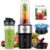 SHARDOR Smoothie Maker, 900 W, Standmixer mit 2 x 650 ml Flaschen, Mixer mit 6 Klingen aus Edelstahl, BPA-frei, Smoothies, Shakes und Säfte mit Rezepten