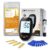 FORA 6-in-1-Cholesterinmessgerät mit Bluetooth-Starterkit inklusive 10 Gesamtcholesterin-Teststreifen – Schwarz
