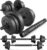 TREX SPORT Hanteln-Set | 2er Set Kurzhanteln & Langhantel | 20kg 40kg Hantelset Hantelset mit Verbindungsrohr