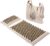 naturling Akupressurmatte 70 x 45 cm mit Kissen und Tasche – Nachhaltiges Akupunkturmatten-Set aus Leinenstoff und Kokosfasern