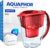 AQUAPHOR Amethyst – 2,8 Liter Wasserfilterkrug mit Schiebedeckel + 1 x Maxfor+ Filterkartusche – Rubin