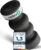 Relexa Double Twin Faszienrolle – Ideal zur Massage bei Rückenschmerzen und als Fitness-Trainingsergänzung – Premium-Material – 14 cm x 35 cm – Schwarz