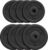 GORILLA SPORTS® Hantelscheiben – Einzeln/Set, 1,25kg, 2,5kg, 5kg, 7,5kg, 10kg, 15kg, 27,5kg, 30kg Gewichte, 30mm Bohrung, aus Kunststoff – Gewichtsscheiben, Hantelscheiben-Set