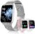 Damen-Smartwatch mit Telefonfunktion, 3 Armbänder, 1,83 Zoll HD-Smartwatch mit 24-Stunden-Herzfrequenzüberwachung, SpO2-Schlafüberwachung, IP68 wasserdicht, 120+ Sportmodi, Schrittzähler, Fitness-Tracker für iOS