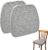 2er-Set Stuhlkissen 40 x 42 x 3 cm mit Bändern, abnehmbarer Bezug mit Reißverschluss, waschbares Sitzkissen, rutschfeste Stuhlkissen, ideal für Zuhause, Büro, Küche, Esszimmer