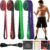 Fitnessbänder-Set mit Türanker & Aufbewahrungstasche, zweiseitig zweifarbig für Zuhause, Krafttraining, Physiotherapie, Geschenk für Männer und Frauen