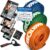 NEOLYMP Fitnessbänder, Widerstandsbänder & Widerstandsbänder – Krafttraining, Muskelaufbau, Gymnastikband-Set, Trainingsbänder waschbar, Fitnesszubehör für Home Gym & Ganzkörpertraining