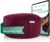 NAJATO Sports Meditationskissen – Yogakissen mit E-Book (PDF-Datei) – Rundes Yogakissen mit Buchweizenschalenfüllung – 30 cm Durchmesser, 14 cm hoch – waschbarer Baumwollbezug (Aubergine)