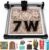 ATOMSTACK Swift 7W Lasergravurmaschine Lasergravierer für DIY-Chargenanpassung Serie Laserschneider 0,01 mm Hochpräziser Laserschneider für Holz und Leder, Gravurfläche 300 × 300 mm (SWIFT 7W Schwarz)