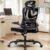 HUANUO Ergonomischer Bürostuhl, Ergonomischer Schreibtischstuhl mit verstellbarem Lendenwirbel- und Kopfstütze, komfortabler Gaming Stuhl mit 3D-Armlehnen, Homeoffice-Bürostuhl, maximale Last 136 kg