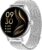 Gydom Runde Smartwatch für Damen, 1,27 Zoll, Smartwatch mit Telefonfunktion, Fitnessuhr mit SpO2, Herzfrequenz, Stress, Kalorien, Schlaf, Schrittzähler, 100+ Sportmodi, IP68, wasserdichte Sportuhr für iOS