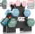 RE:SPORT Kurzhantel-Set 3 Paar, 1 kg – 5 kg, 12 kg oder 18 kg mit Ständer und 3 x Fitnessbändern, rutschfeste Neopren-Hanteln für Damen und Herren, Kurzhantel-Set