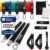 Red Rab FREEPUMP Fitness-Bar-Set – Widerstandsbänder, Stange, Krafttraining und Pilates – Fitnessbänder mit Stange als Heim-Fitnessgerät – Widerstandsbänder und Bar – Smarte Workout-Bar für das Training zu Hause