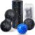 4er Set Faszienball-Set, kleiner Faszienroller, 7 cm Igelball und Duoball Massageball Gesichtsroller für Wirbelsäule, Rücken, Nacken, Fuß, mittelharte Blackroll für Faszientraining