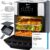 Balter Heißluftfritteuse, 12 Liter XXL, Minibackofen, Dörrgerät, Fritteuse, 10 Programme, All-In-1-Luftfritteuse, Rezeptbuch, HL-1200