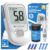 G-425-1 Blutzuckermessgerät-Set, 50 Teststreifen, 50 Lanzetten, Stechhilfe, Kontrolllösung, Code-frei, automatische Zeit/Datum, Messung in mmol/L