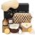 TUZT Geschenke für Frauen, Entspannungs-Geburtstagsgeschenkset, Keramikbecher & Kosmetiktasche & Duftkerze & Badesalz, Wellness-Geschenk für Freunde, Mama, Muttertag, Weihnachtstag, Geburtstagsgeschenkset