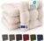 Beautissu 4er Set Premium Stuhlkissen 40 x 40 cm, natürliches, UV-beständiges & robustes Outdoor-Sitzkissen, 8 cm dickes Kissen für Balkonstühle, Gartenstuhl-Sitzkissen, Innenkissen – HighLux SK
