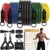 Fitness-Widerstandsbänder-Set – Set mit 5 Trainingsbändern mit Griffen, Türanker, Knöchelriemen und Poster-Latex-Expander für Krafttraining und Heimtraining. Besuche den Readaeer Store